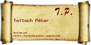 Teltsch Péter névjegykártya
